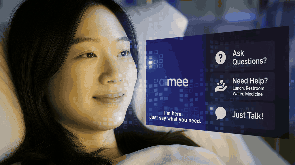 aimee monitoring patient at bedside